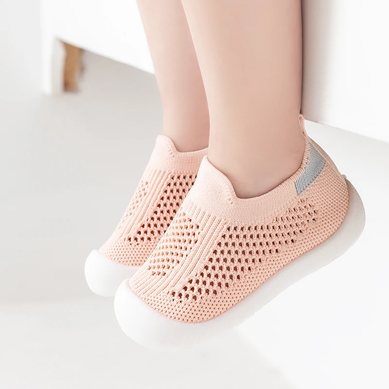 Summer Baby Breathable Mesh Infant Toddler Sock Shoes Soft Rubber Sole Sock Casual Shoes for Walking Baby Slipper Shoes
