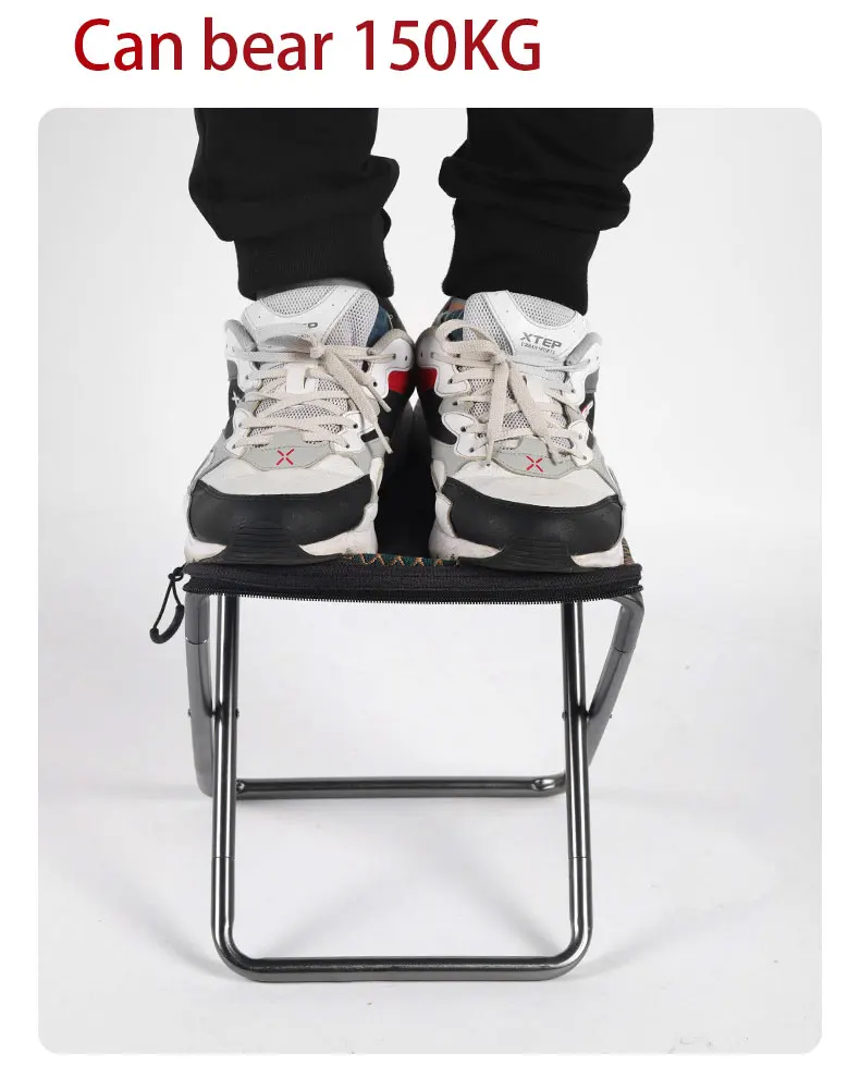 Outdoor picnic camping aluminum alloy folding chair stool portable  bench fishing