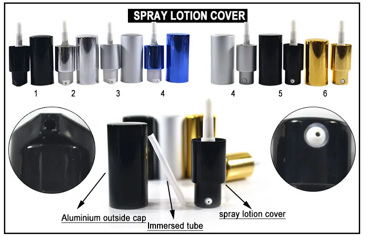 
Cosmetic lotion bottle Round Rectangle matte black violet 30ml 50ml 100ml serum glass bottle with black pump caps 