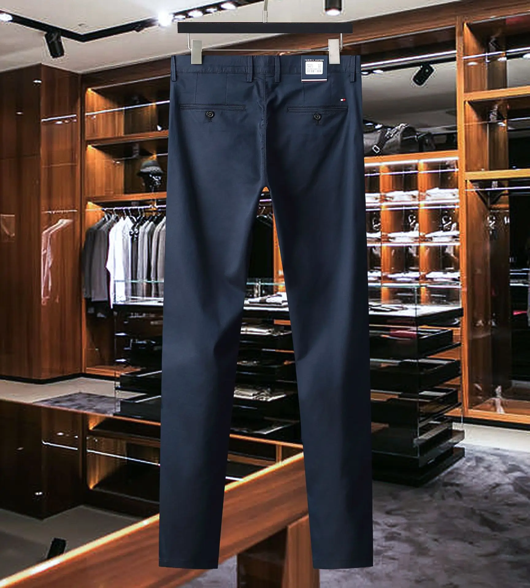 
Colored slim Cotton zip off Long polo trousers cheap cotton pants 