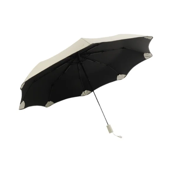 Reflective Strip Blunt Umbrella Round Corner Three-folding UV Umbrella Custom Logo