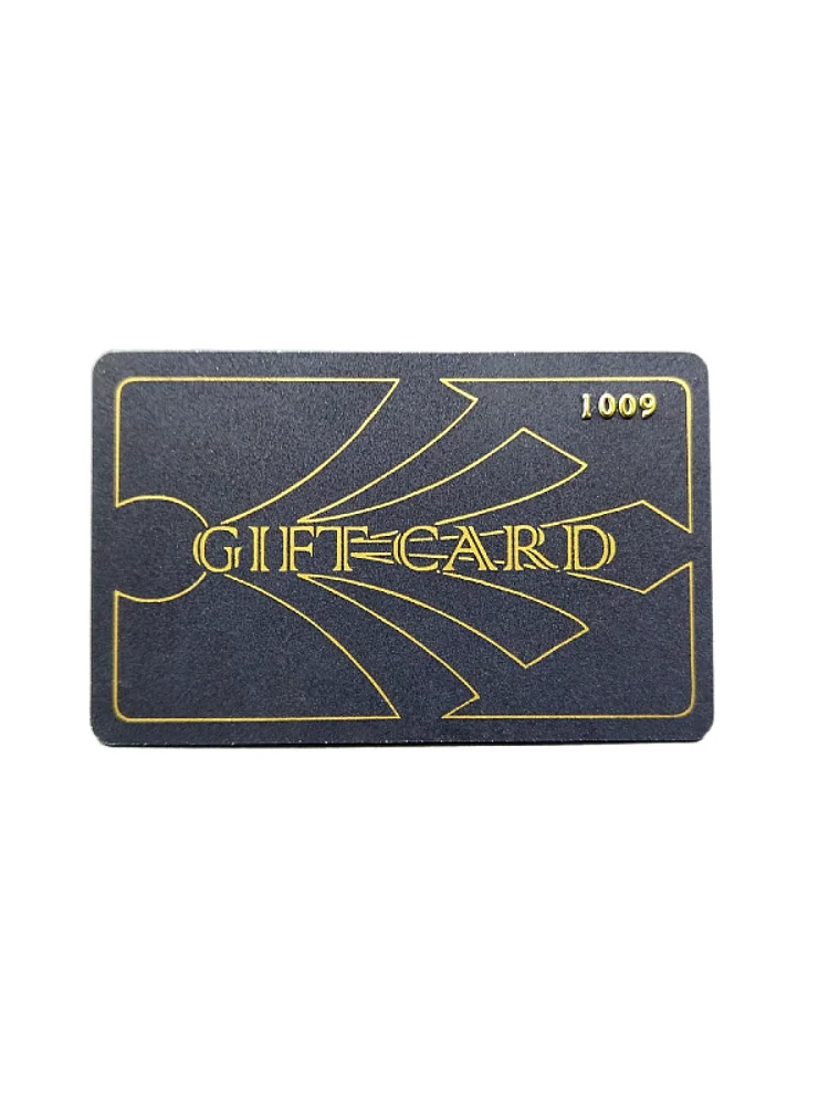 Proper Price High Quality PVC Plastic Business Cards Gold Gift Card Golden Gift Cards