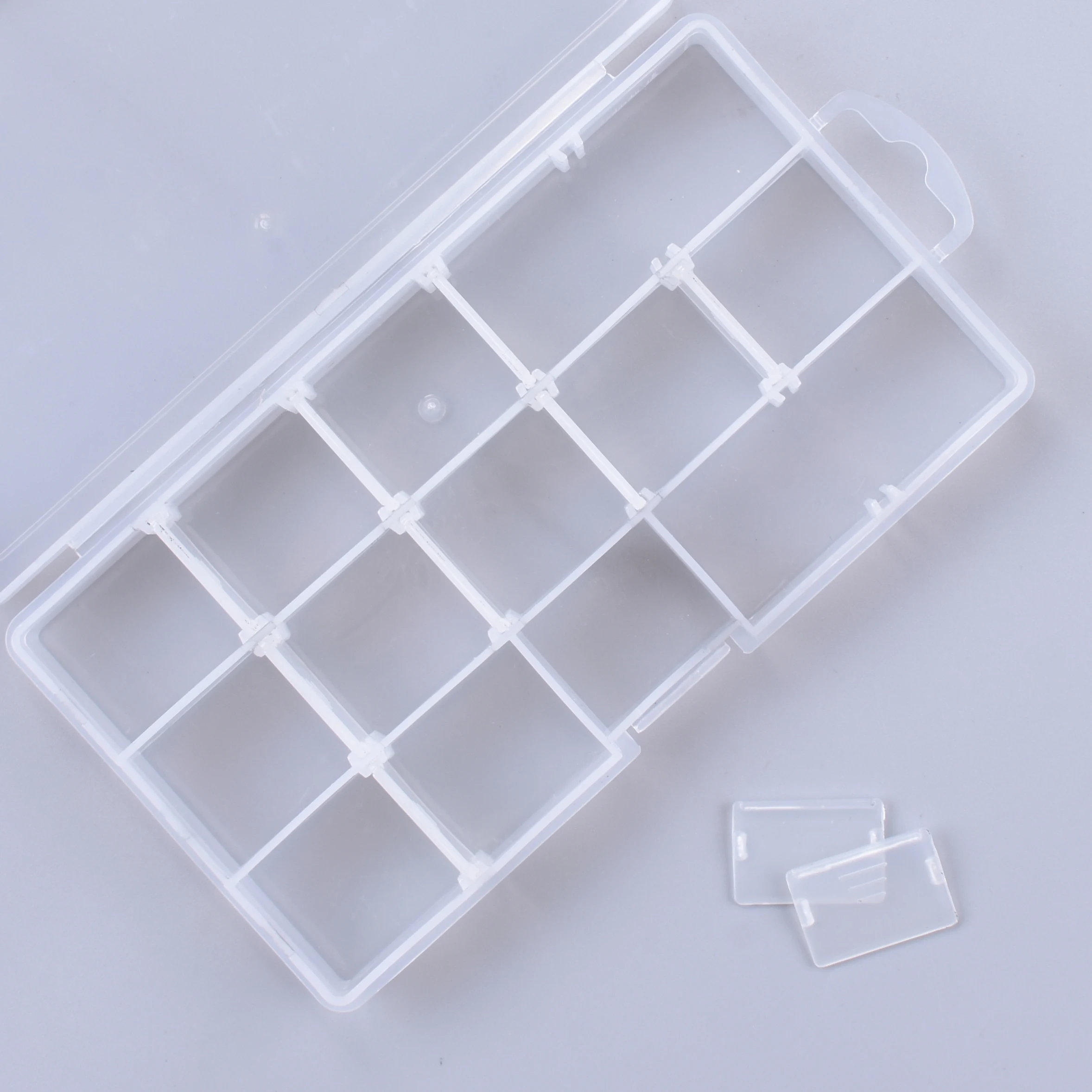shanfeng 15 compartment removable Clear PP plastic hardware organizer storage box