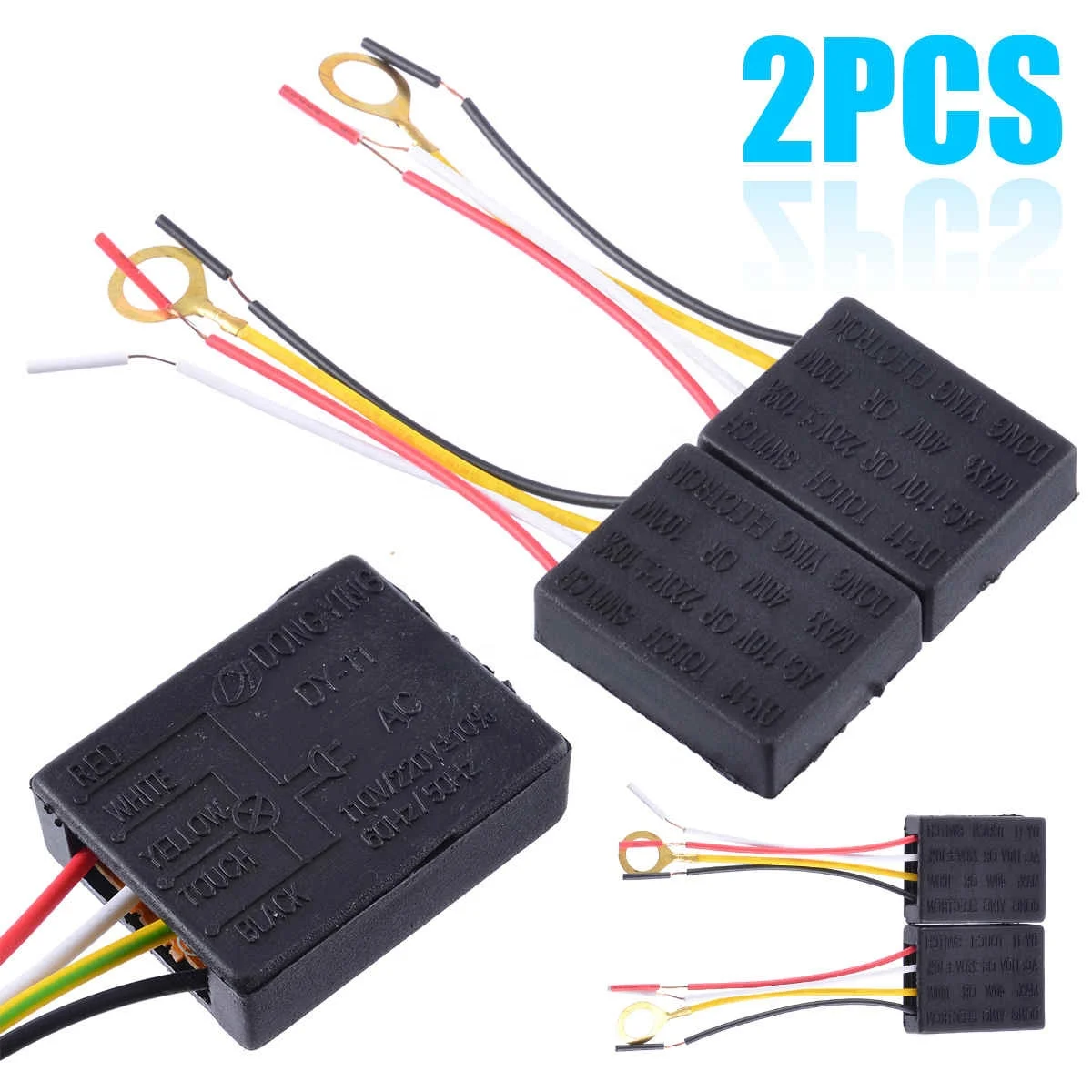 Mayitr 2 шт. AC 100-240V 3 Way сенсорный датчик выключатель настольной лампы свет детали Сенсорное управление Датчик диммер для ламп который можно собрать
