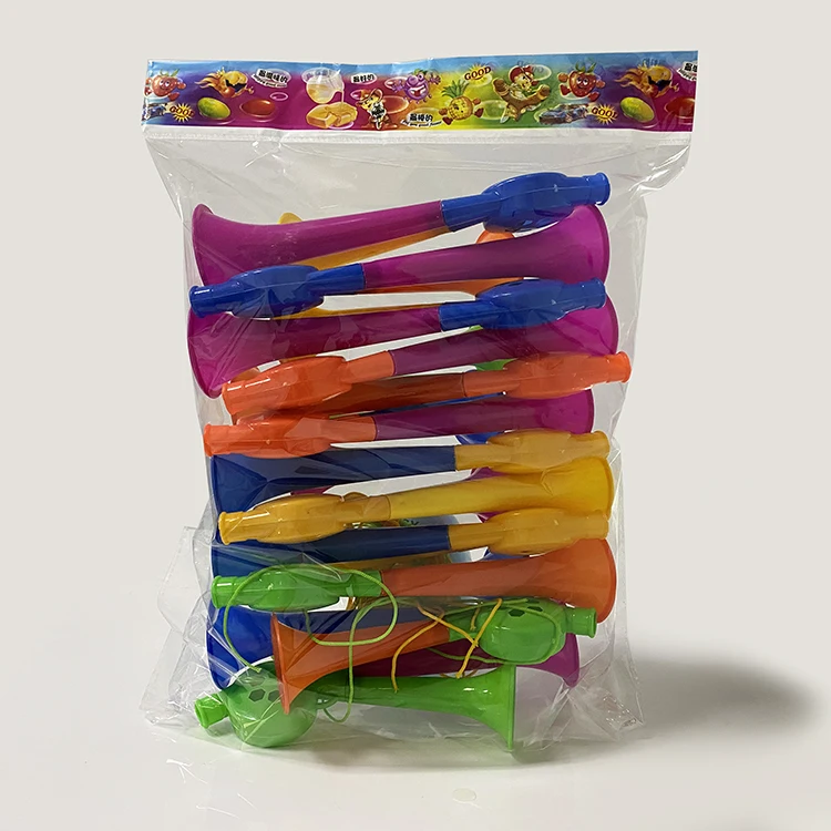 Promotional Item Cheering Horn Plastic Toys with Rope