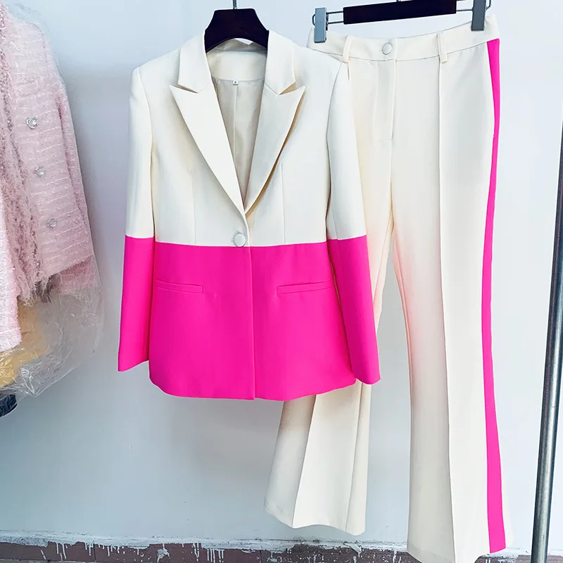 Fashion Custom Women Blazers Femen Lady Business Plus Size Tweed Blazer Ladies Office Wear Blazers Suits Set