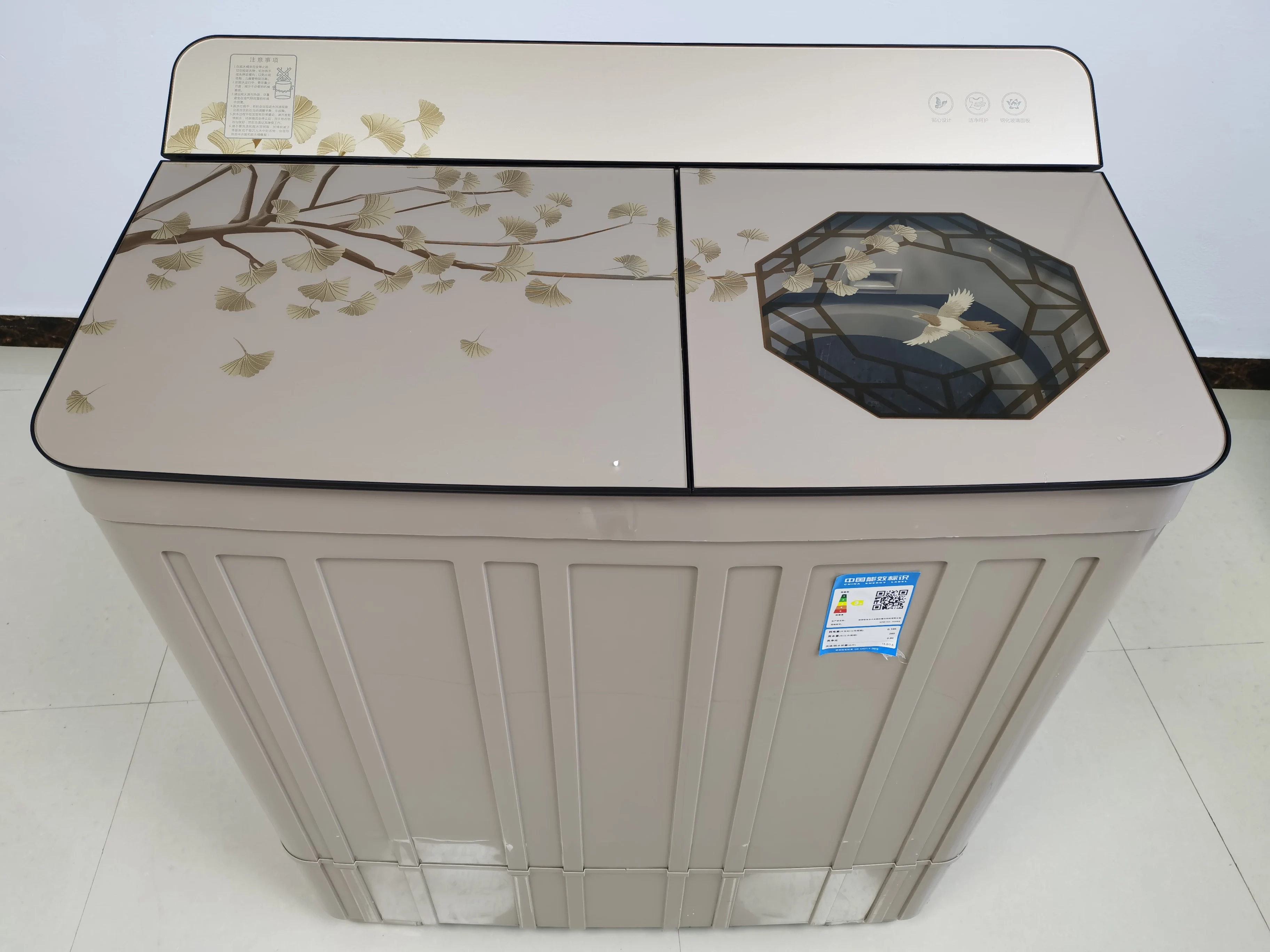 13 kg large capacity steel washing machine, household semi-automatic double drum washing machine,washing and drying machines-HX