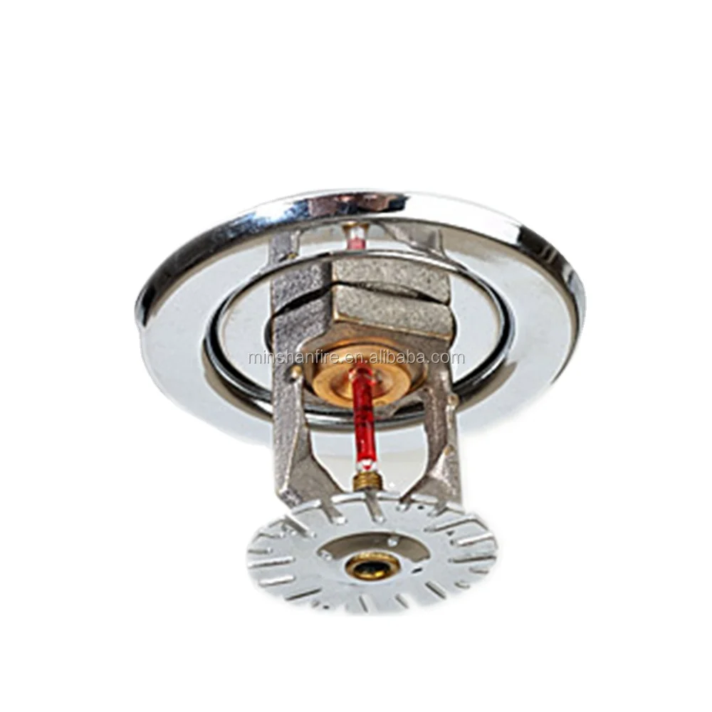 Hot sale DN15 68 Degree CA fire protection Chrome Finished Material fire sprinkler