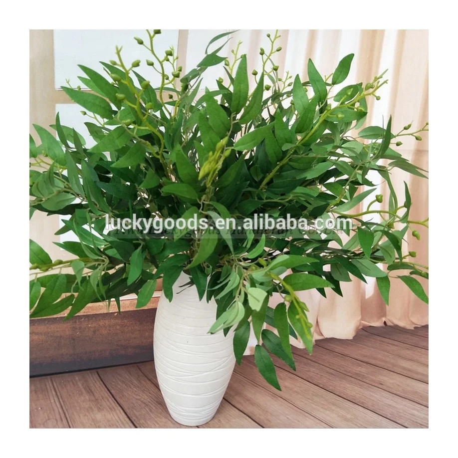 LLV170 2019 Новое поступление Шелковый Свадебный белый лист искусственный сценический подвесной Декор Ивовый лист