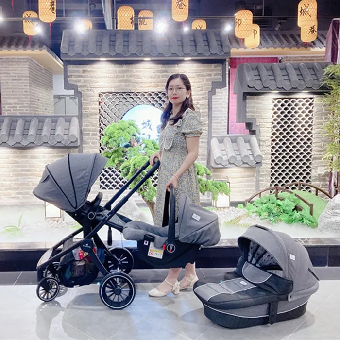 
Amazon Top Seller Hi-tech Certified 3 in 1 Travel System Baby Pram Carriage Baby Fond Carrier Stroller for Baby 