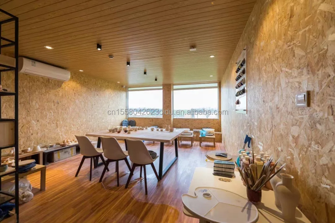 Modern Steel Frame Structure House with Wooden Design Sunshine Container Mobile Activity for Mall Direct Manufacturer Sales