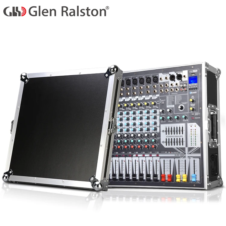 Glen Ralston 8 channels active mixer 1200W  Professional Digital Mixing Console