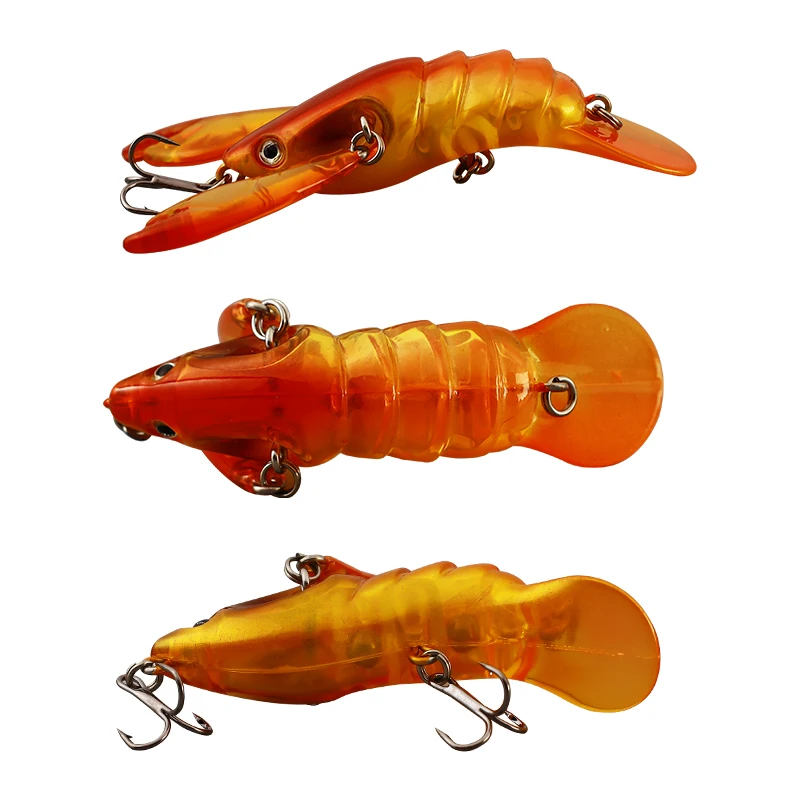 6.5cm9g Crazy Jointed Claws Bionic Fishing Baits Hard Plastic Crawfish Bait Shrimp Lobster Claw Artificial Lure Swimbait