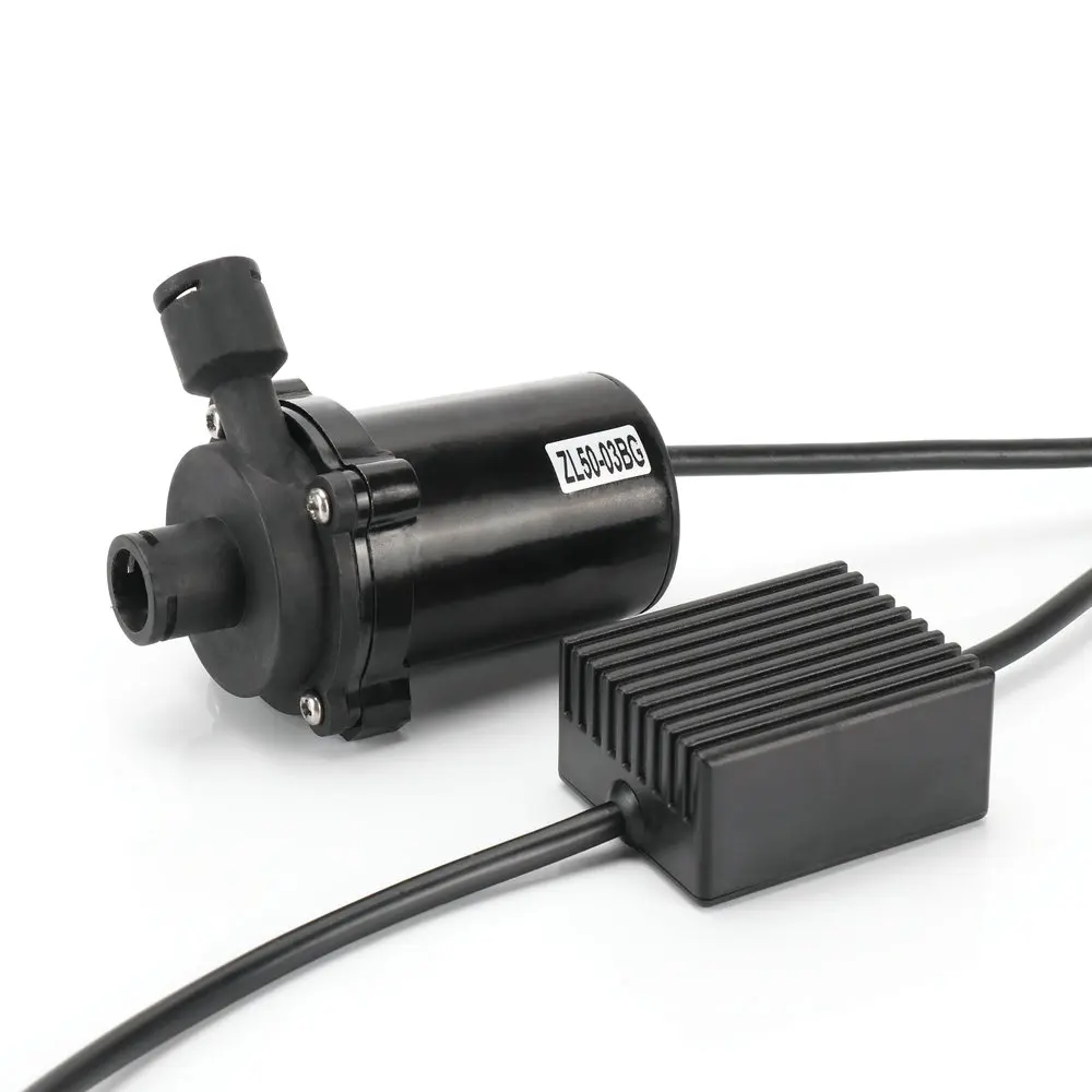 Trade assurance brushless high quality 12v 24V dc mini water pump for solar water heater 8-20L/min flow rate