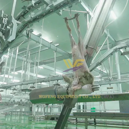 Sheep Slaughtering Line With Goat Skin Removal Machine Livestock Abattoir Equipment