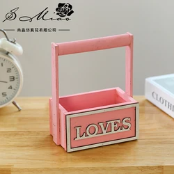 Laser Cut Wooden Decorate Love Bag Gift Folk Europe Wood Box Art Style Time Packing Technique Plywood Holiday