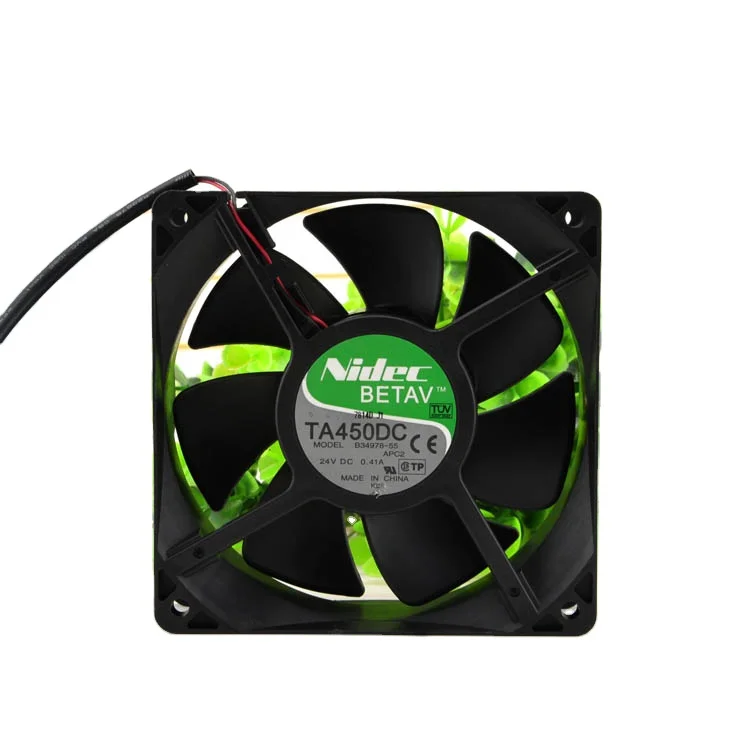 Nidec ta450dc b34978-55 24V 0.41a 9.84W 12cm 12038 large air volume inverter fan