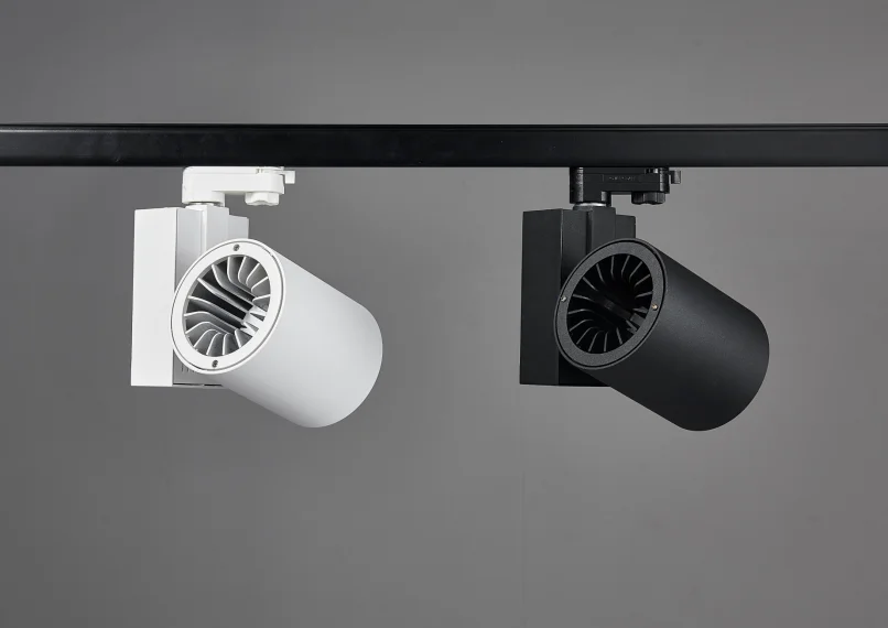 High Lumen black  White 3 Phase Tracklight , 30w Aluminum Track Lamp, Dali 3 Wire 4 Wire COB 50W 40W 45W LED Track Light