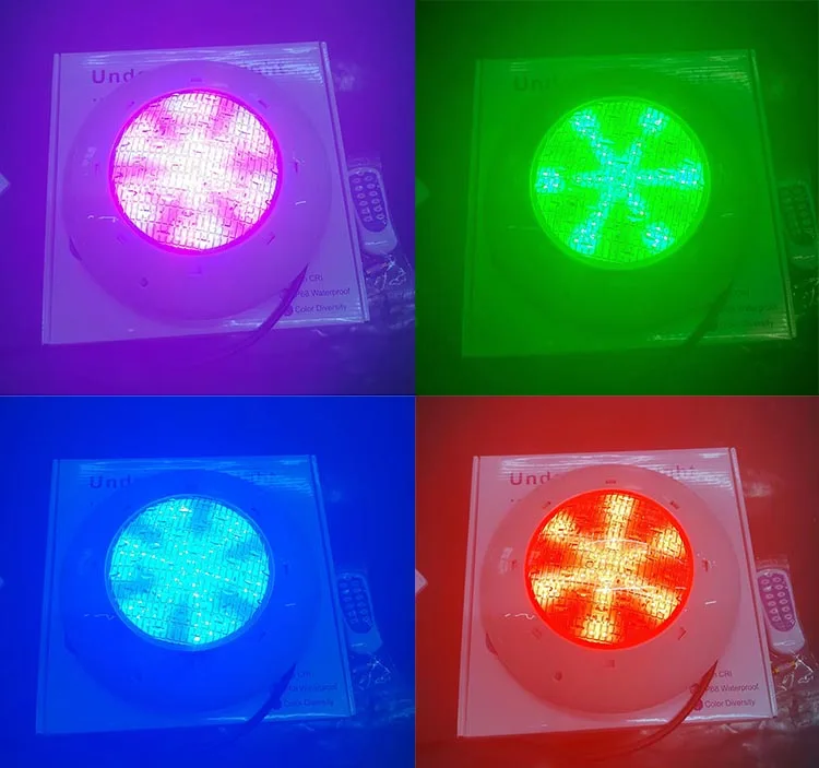 SMD 2835 Ip68 Waterproof Underwater Application 24W Swimming Pool Led Lights Surface Mounted Lamp swiming pool lights