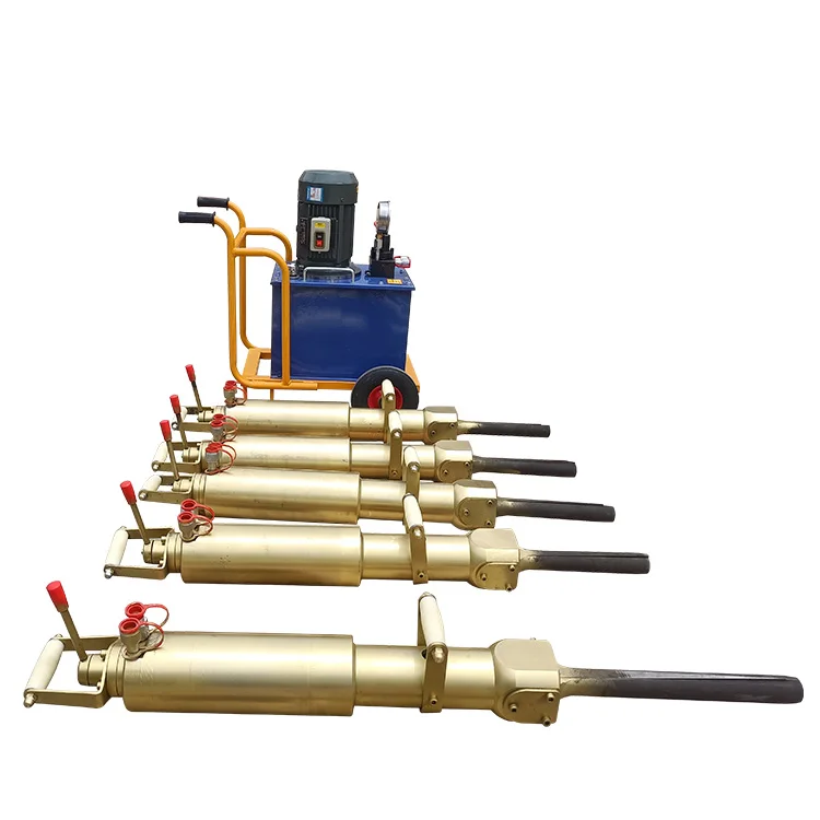 Factory Wholesale Portable Electric Hydraulic Piston Rock Splitter Hydraulic Break Hammer Compressor Machine For Breaking Stone