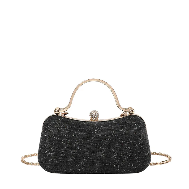Wholesale Clutch Purses Fashion Sequin Clutches Wedding Evening Purse Dinner Party Bag Gold Chain Prom Evening Bags Sling Bags
