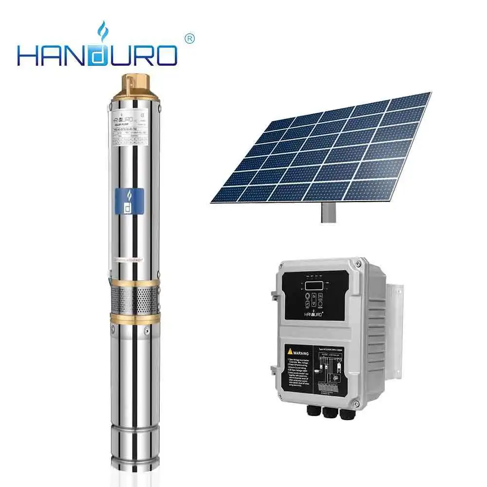 72v 600w 5.5m3/h 42m solar power submersible water pump solar borehole pump pompe solaire pour forage