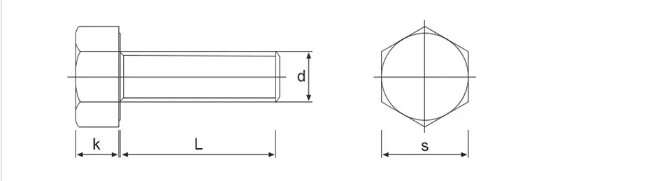 High Strength Alloy Stainless steel hex head bolt 