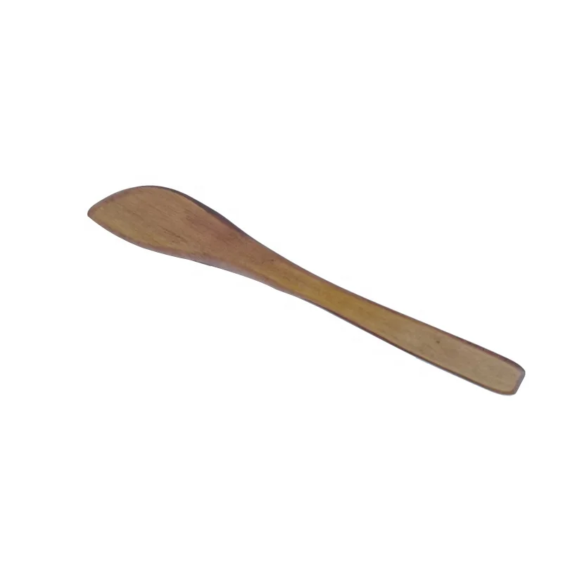 wholesale eco friendly long skin care beauty cream spatula mixing wooden makeup cosmetic spatula for face mask