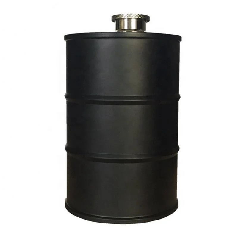 25oz Stainless Steel Hip Flask Outdoor Portable Large Capacity Travel Oil Drums Shaped Hip Flask