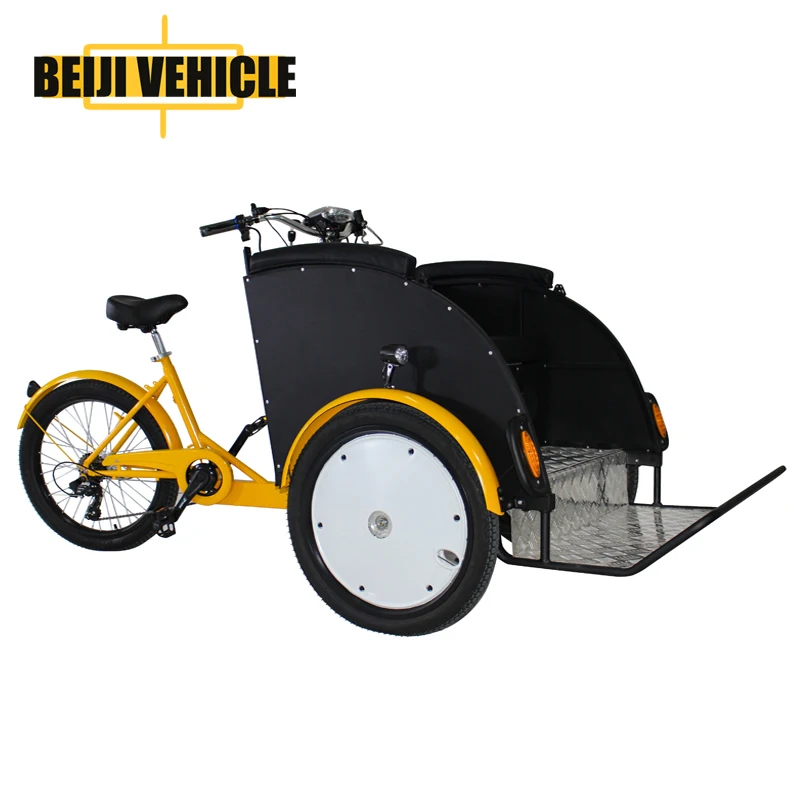 New design electric rickshaw passenger pedicab tricycle bike taxi for sale