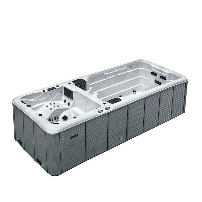 Sunrans Family Used Hot Tub Swim Spa Pool Outdoor Massage Acrylic Ozone Endless Swimming Pool Spa Above Ground Pools