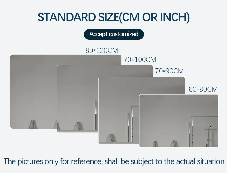 Environmental Defogger Dimmer LED Bathroom Smart Mirror with Touch Switch