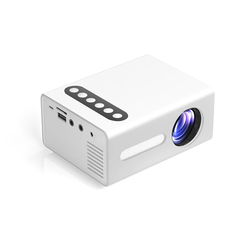 LCD Projector Short Focal Lens Home Media Player UI Interface Theater Mini Projector with Multimedia Player