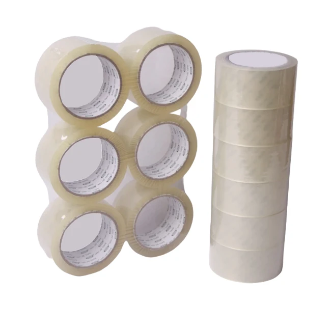 Custom Bopp Adhesive Package Clear Tape with Logo Clear Box Packaging Single Sided Tape for Sealing Custom Bopp Tape