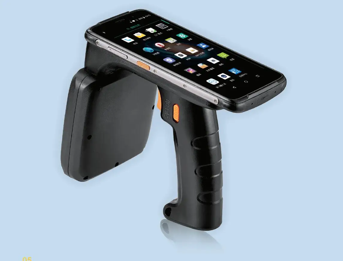 Hopeland HY820 Android 9 0 UHF RFID ручной большой радиус 12 м промышленный кпк с сенсорным экраном 4G GPS 2D