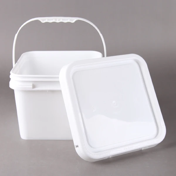 5L 8L 10L 20L 25L plastic water container /drum/bucket/barrel ,transparent white square bucket for industry packing