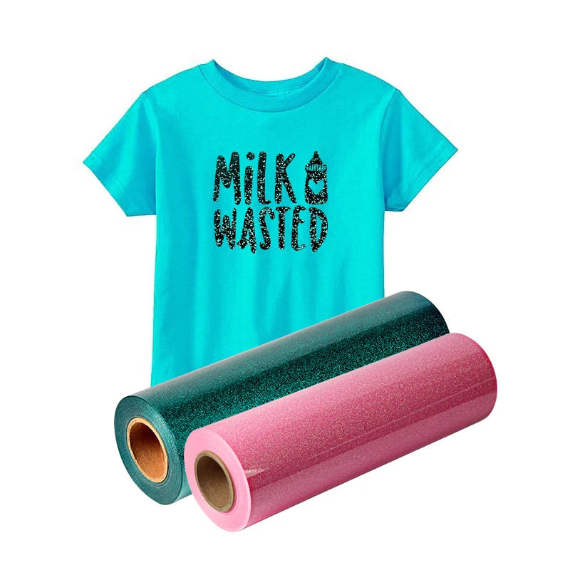 wholesale custom sheets rolls korea quality flakes gold glitter heat transfer vinyl htv for t-shirts textile