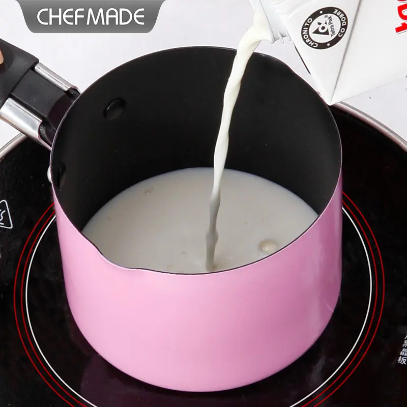 10cm  non stick carbon steel dazzle colour mini milk pan