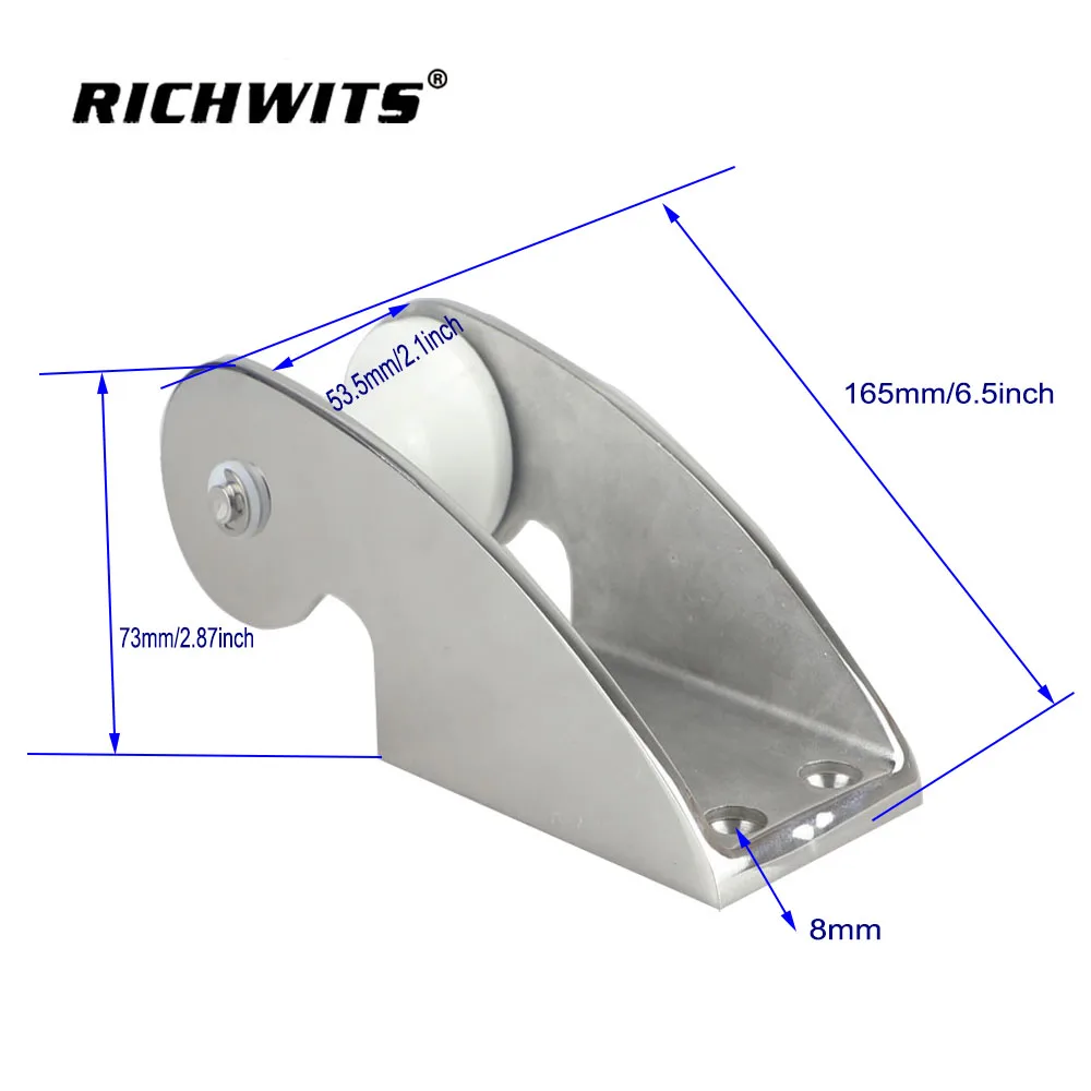 Marine hardware mirror polished precision casted boat anchor chain bow roller