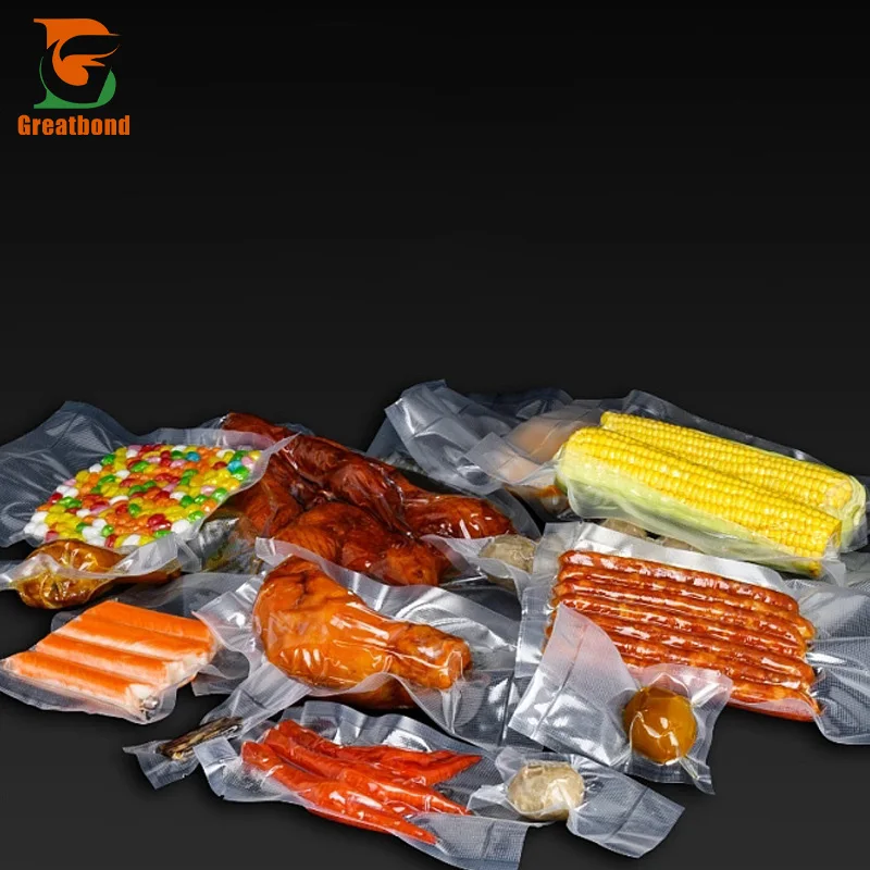 Customized Size Large Food Fruit Beef Freezer Storage Moisture-Proof Plastic PE/PA Nylon 3-side Seal Packaging Vacuum Sealer Bag