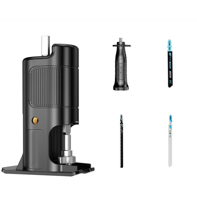 Электрическая пила Dupow, электрическая сабельная пила, Сабельная электрическая дрель, преобразователь в Jig, пила, деревообрабатывающий инструмент