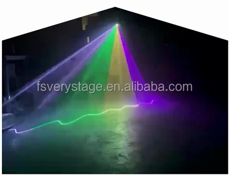 Full Color one Head Laser lamp DMX Animation Projector Party Beam Lights Voice control Lazer Light For Night Club Dance