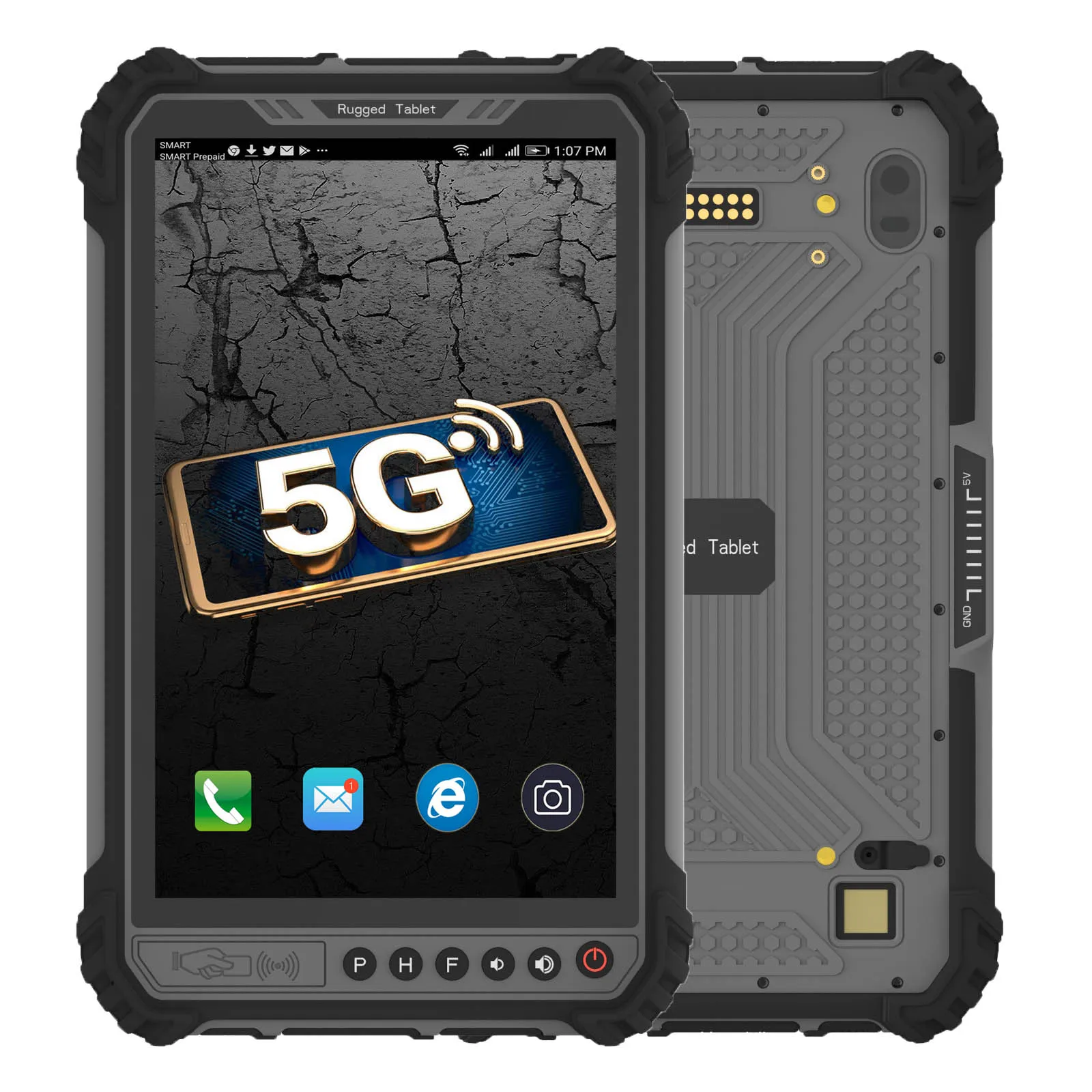 8.0inch 8 Core Tablet PC Rugged Tablet 8GB Android 10 2D Barcode Scan UHF RFID PDA