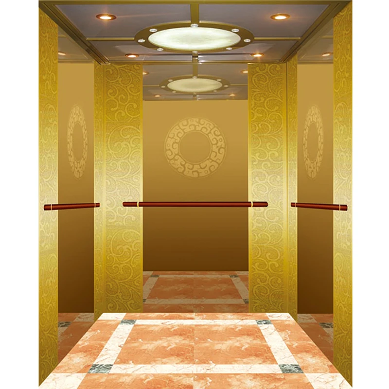 Top Selling Commercial Metal Finish Mirror Stainless Steel Elevator Cabins
