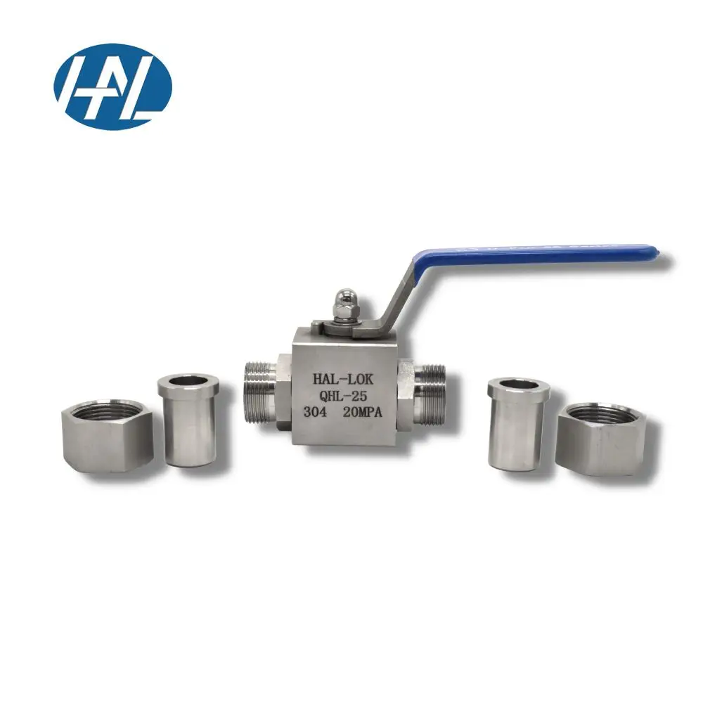 Swagelok Hot Selling 316 Stainless Steel High-pressure Welded Ball Valve Hydraulic Gas 20mpa 304SS 316SS Ball Valve