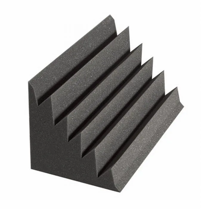 high density black acoustic foam panel bass trap for studio soundproof