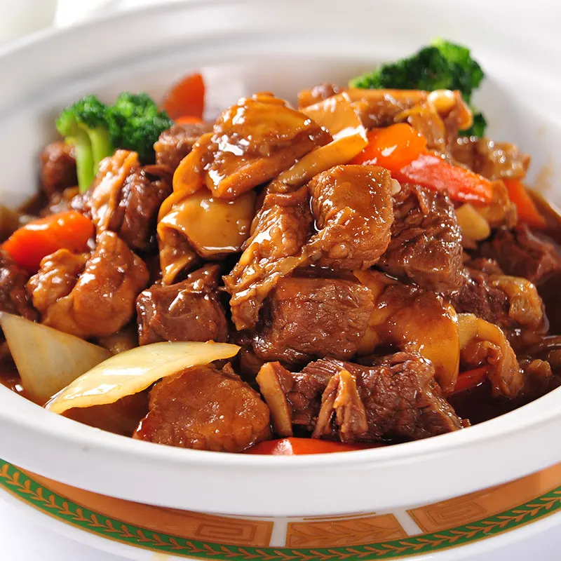 High Quality Ready to Cook Stewed Sirloin with Brown sauce 1kg Frozen Beef Meat  for Healthy Meat Snacks