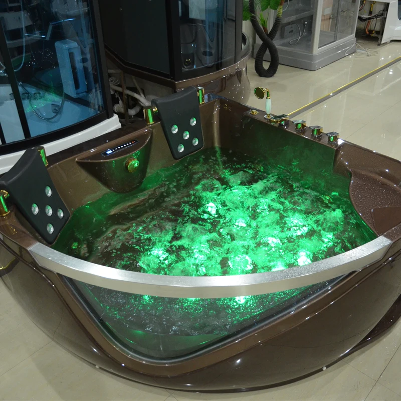 HS-B219 whirlpool Bathroom Tubs/ Classical Massage Bathtub/ Corner Shower Tub Combo