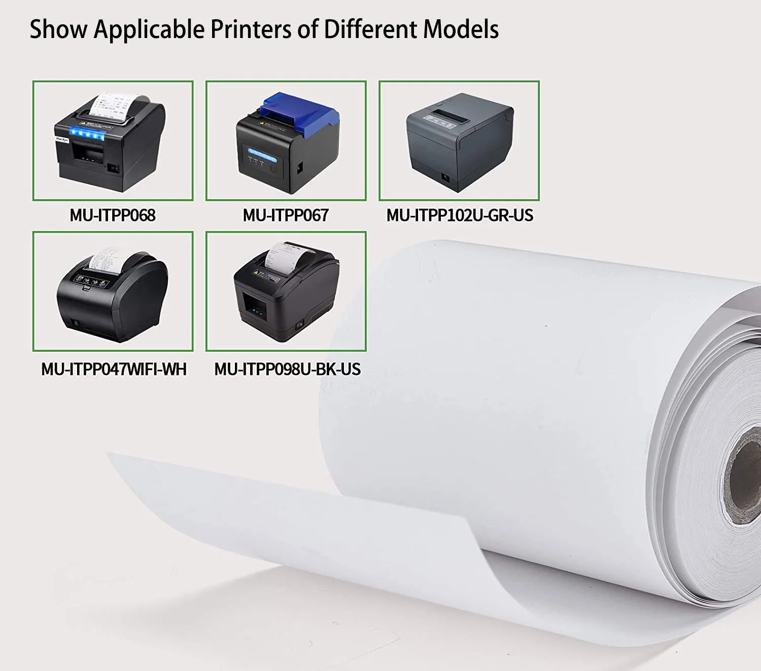 Extra white Thermal receipt cash register paper thermal paper roll for ATM machine and credit card terminals calculators
