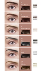Wholesale eyebrow powder stamp waterproof eyebrow stencil stamp kit pomade eyebrow stamp with low MOQ